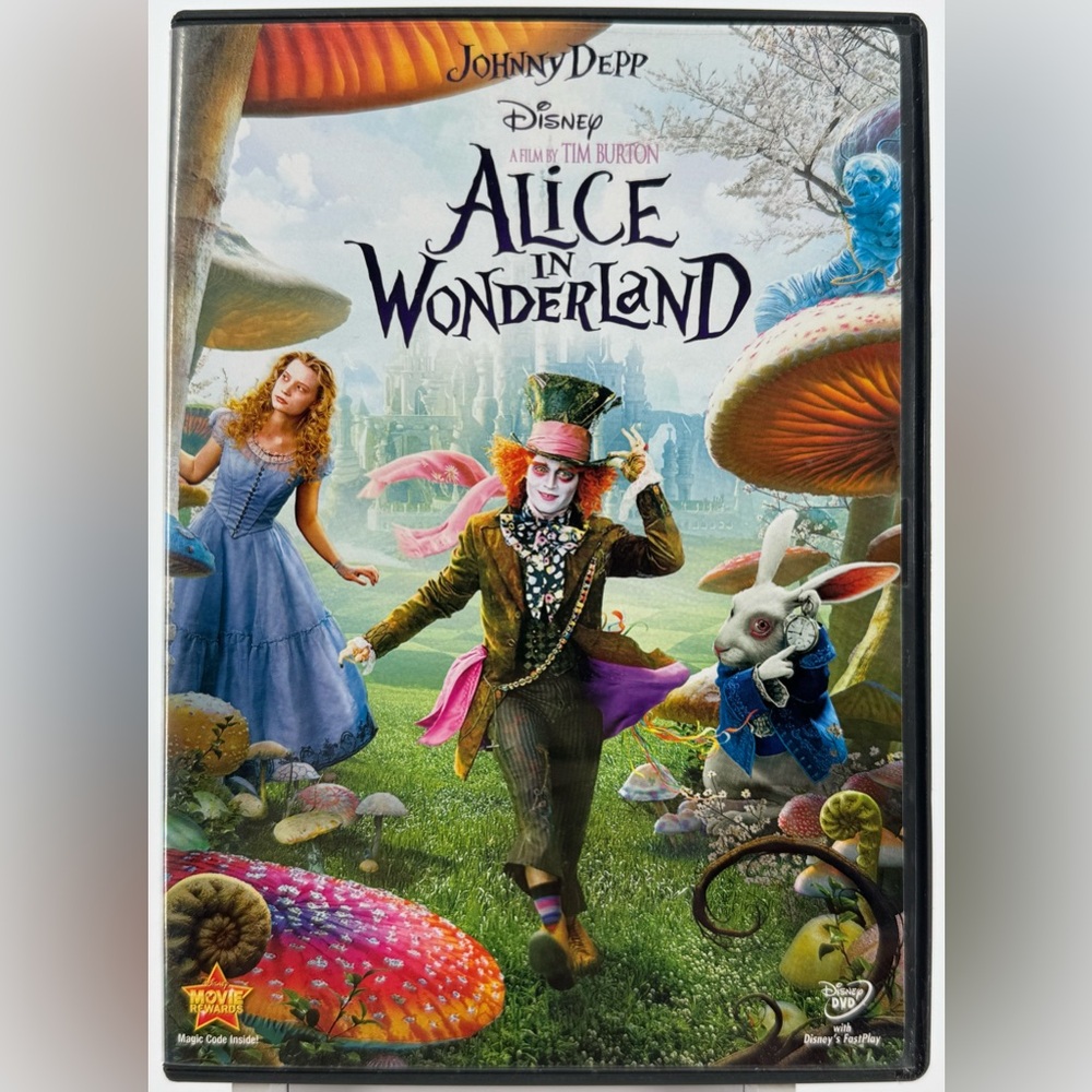 Alice in Wonderland on DVD.